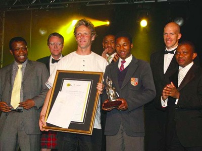Nemato Rowing Club receiving the Jack Cheetham Award at the Sandton Sun Hotel